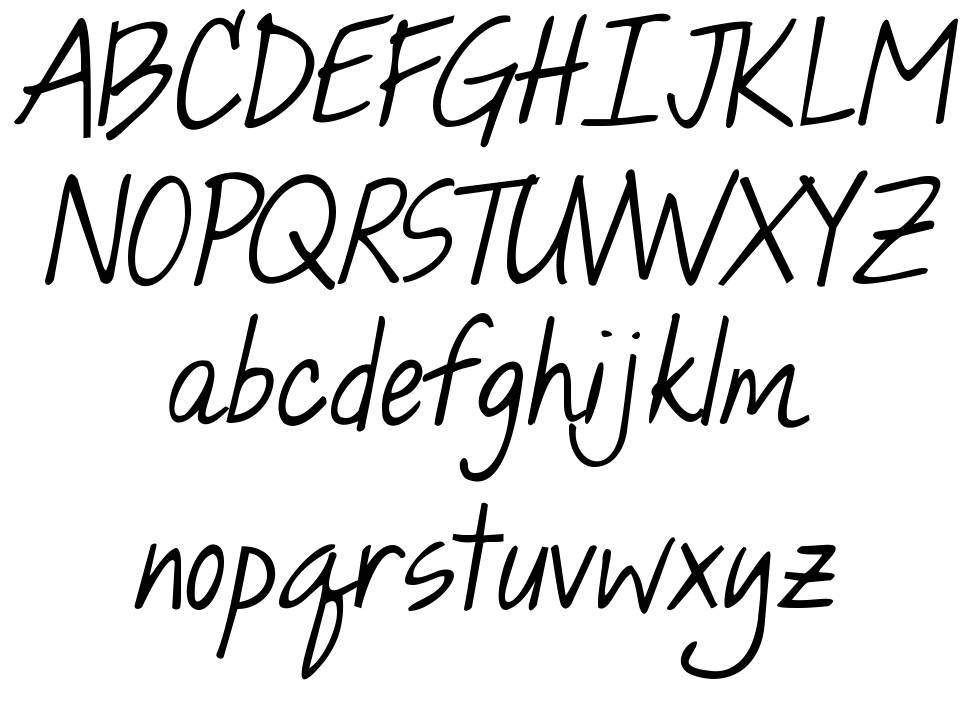 KG Hope For A Cure font Örnekler