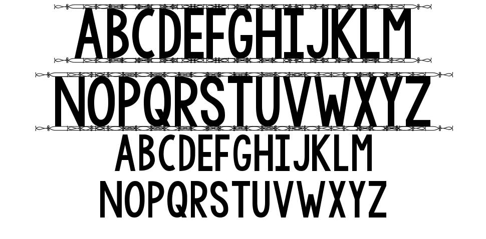 KG Modern Monogram font specimens