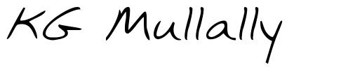 KG Mullally písmo