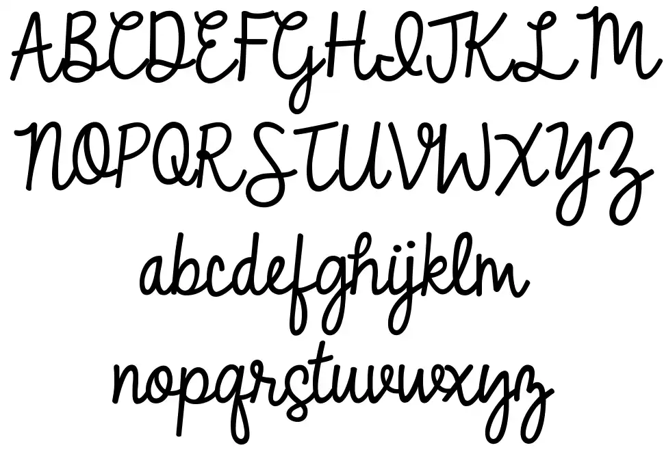 KG No Matter What schriftart