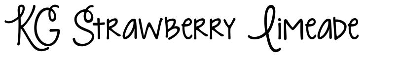 KG Strawberry Limeade font