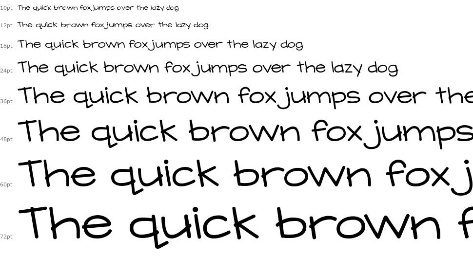 KG What Does the Fox Say font Waterfall