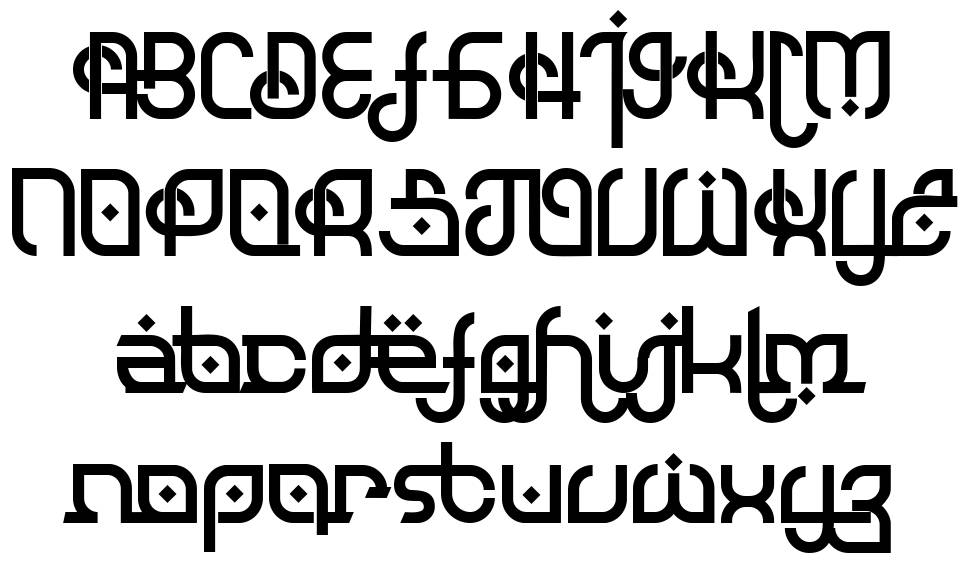 Khalifah font specimens