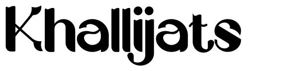 Khallijats font