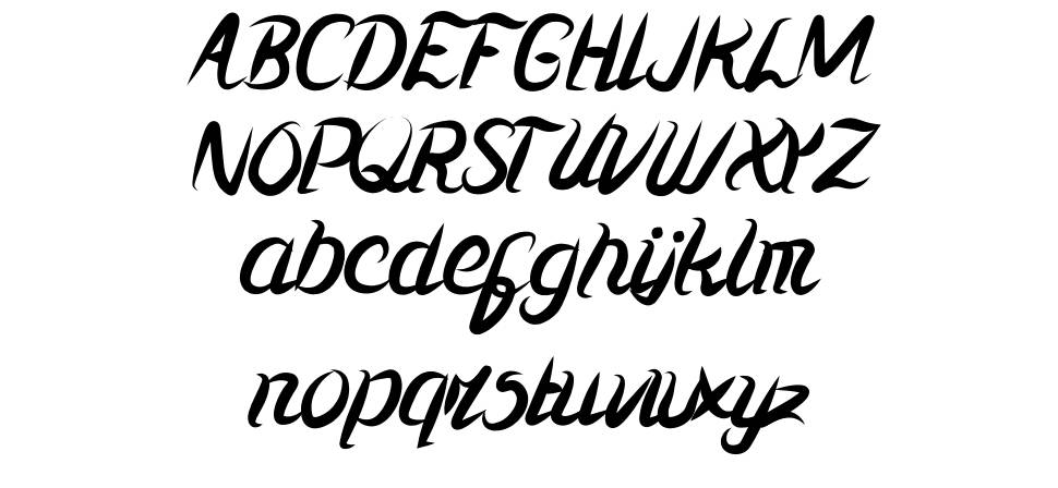 Kharisma font Örnekler