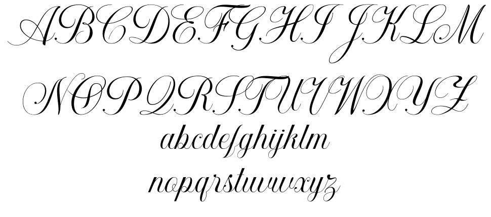 Khatija Calligraphy フォント 標本