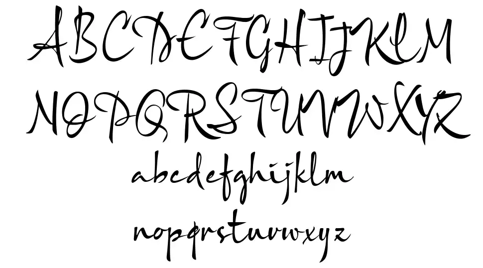 Khiara Scriptfont specimens