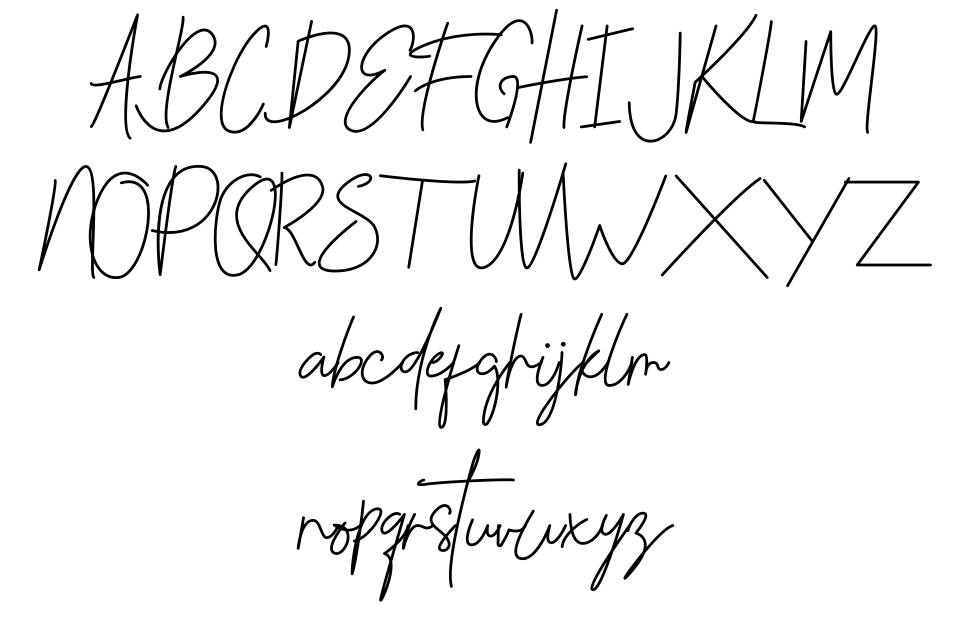 Khotijah font specimens