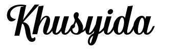 Khusyida font