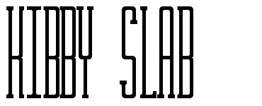 Kibby Slab font