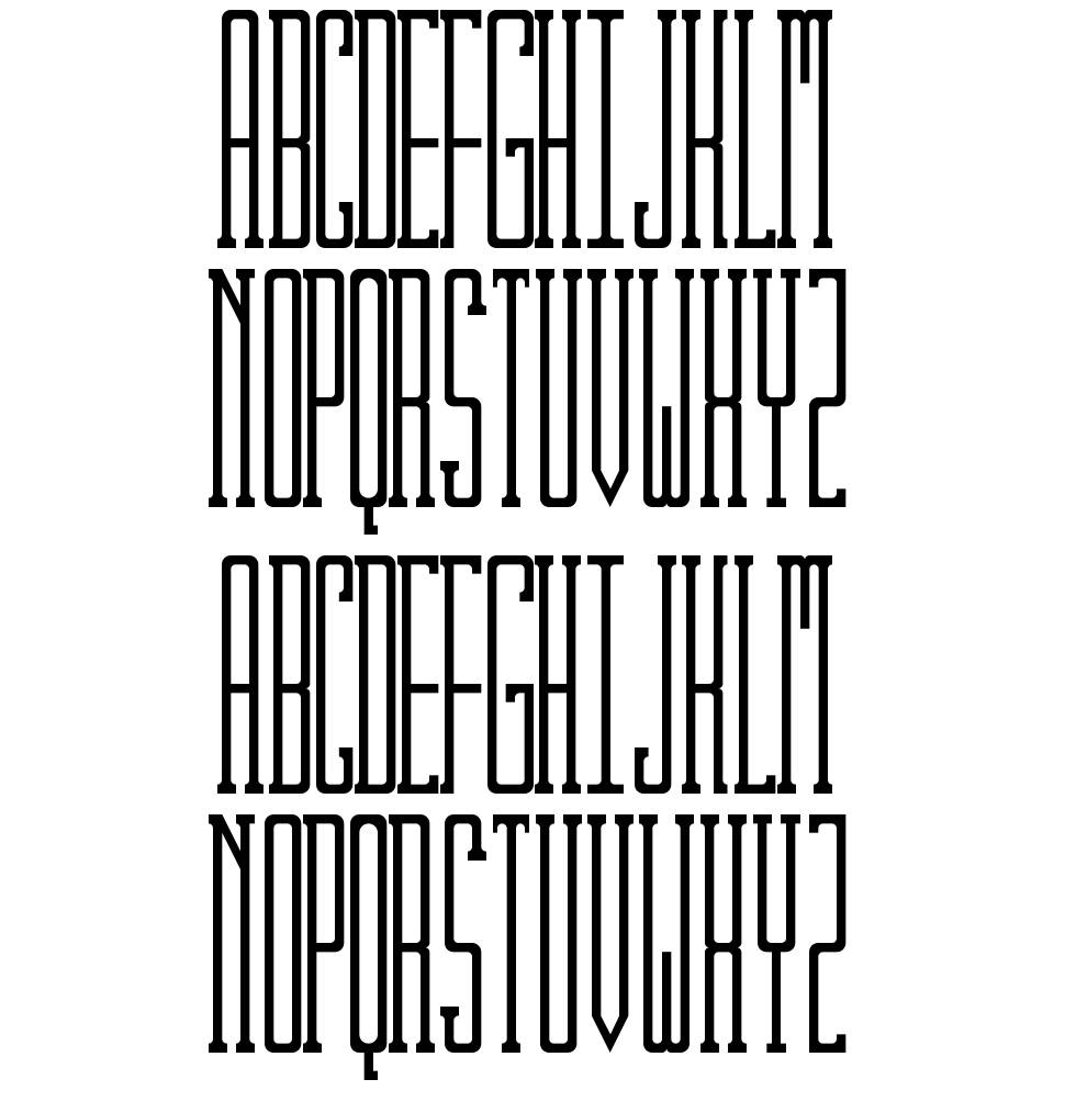 Kibby Slab font specimens
