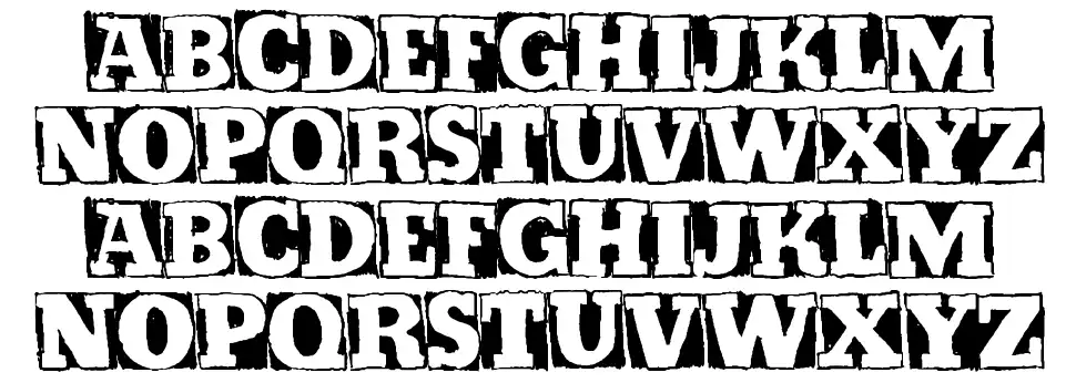 Kickstopfont specimens