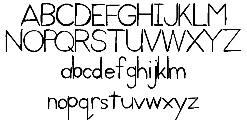 Kid Printfont specimens
