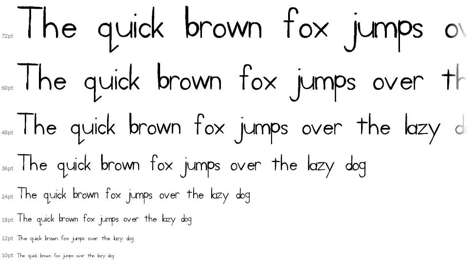 Kid Printfont waterfall