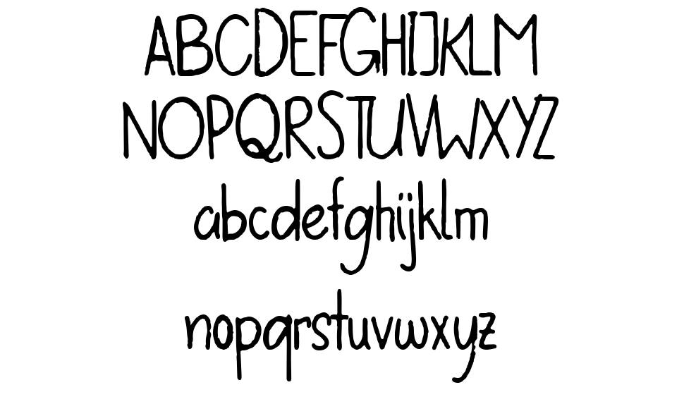 Kiddiewink font specimens