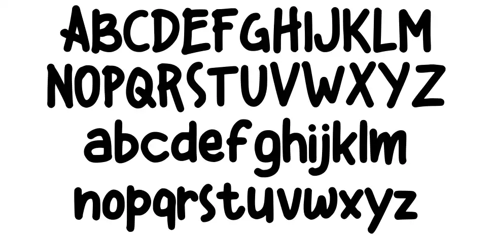 Kiddos font specimens