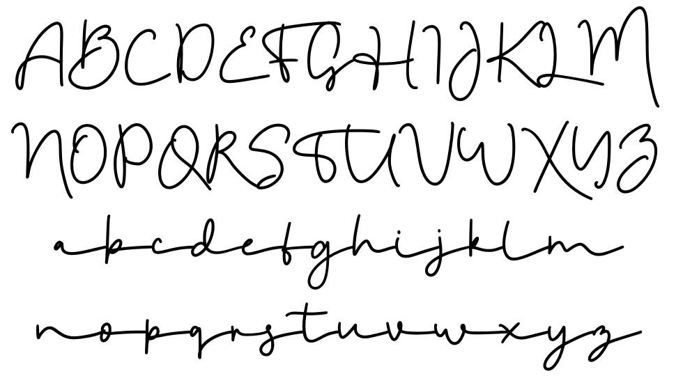 Kiddos Handmade Script font Örnekler
