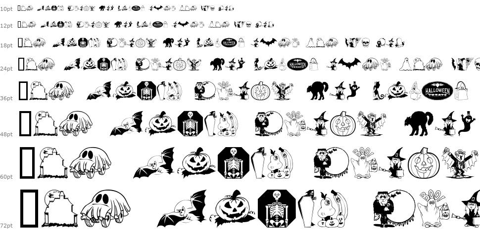 Kiddy Halloween font Şelale