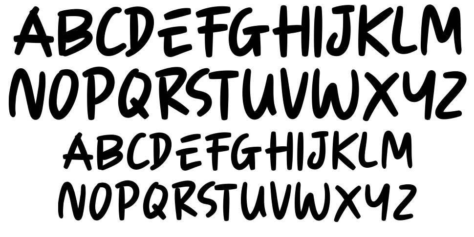 Kidepark font Örnekler