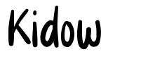 Kidow font