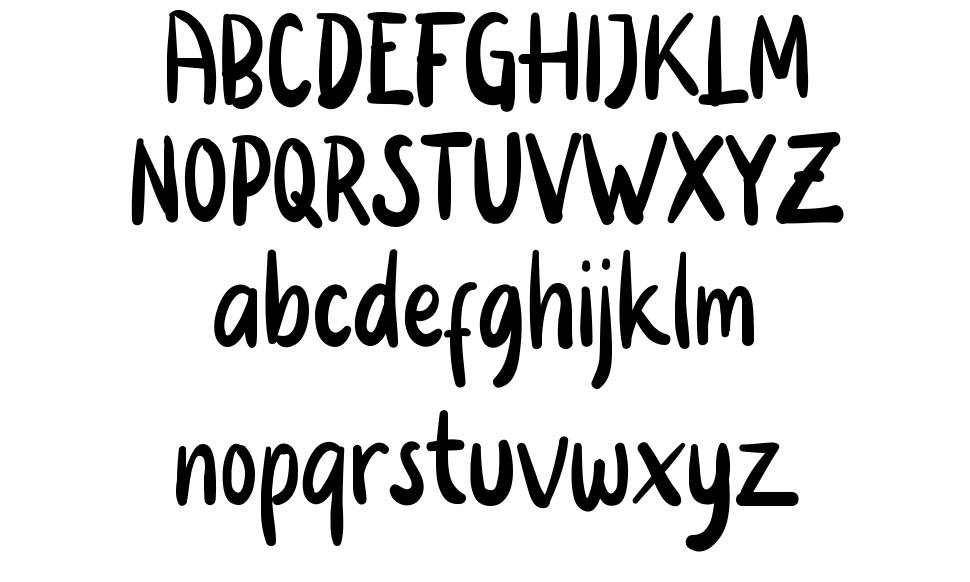 Kidow font specimens
