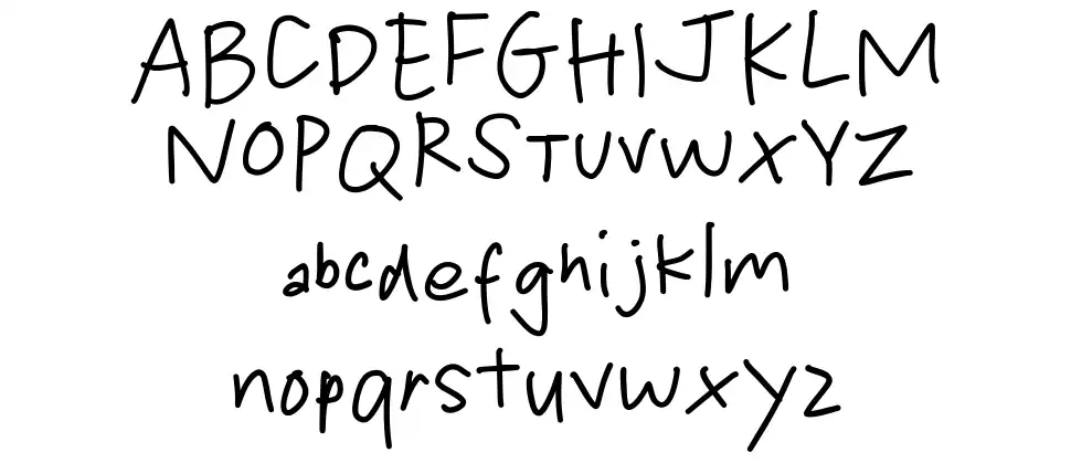 Kids Handfont specimens