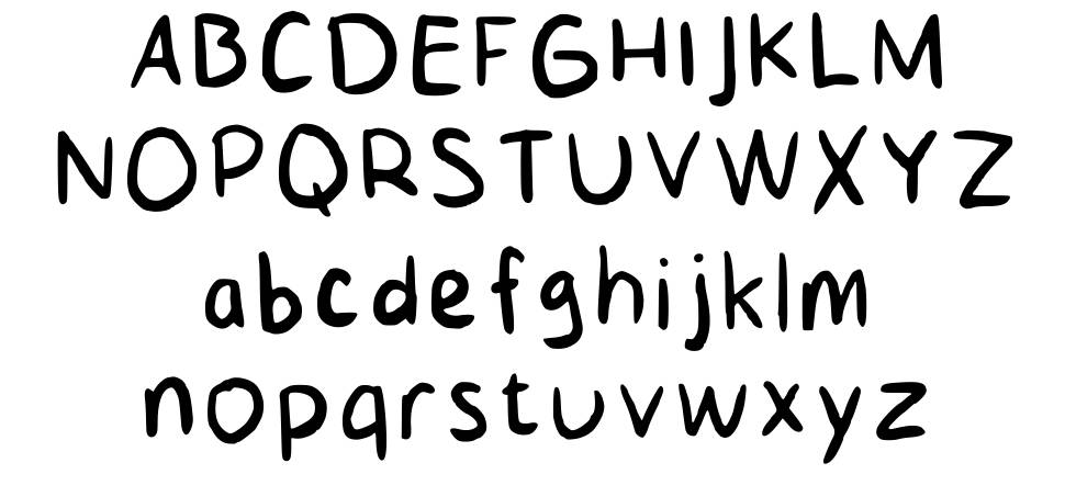 Kids Handwriting font specimens
