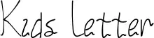 Kids Letter