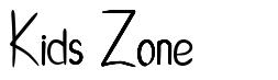 Kids Zone 字形