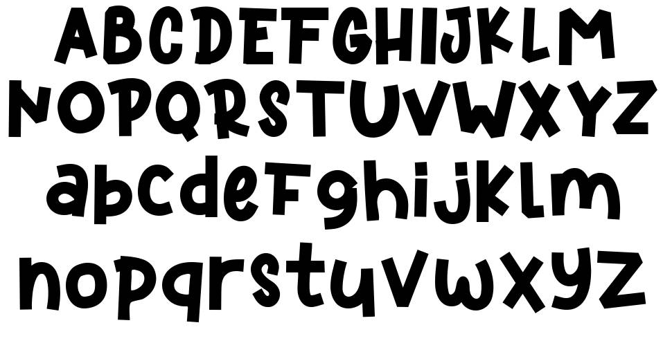 Kidspace font specimens