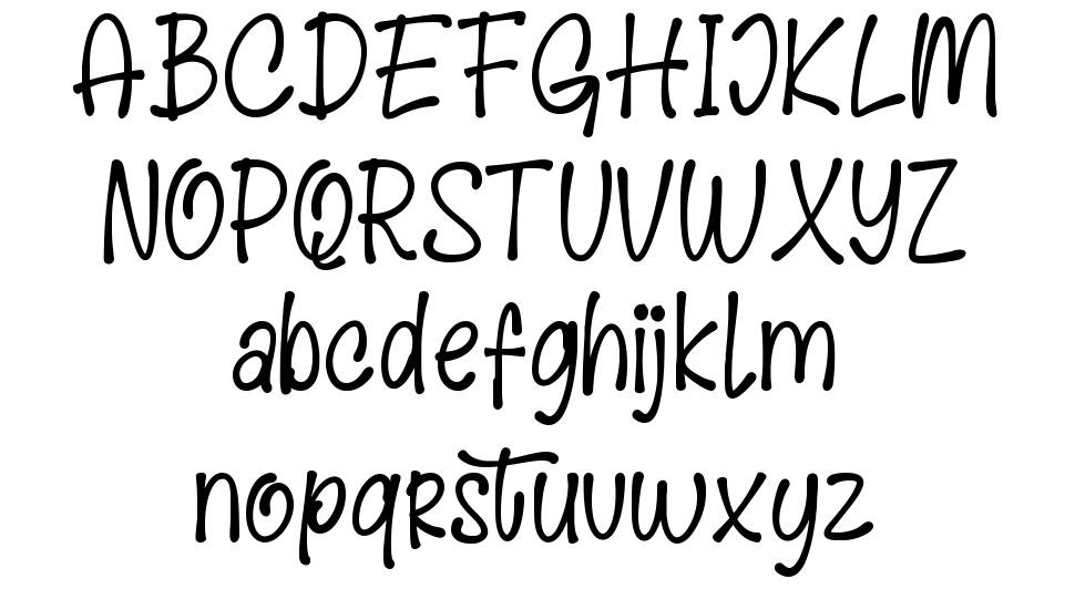 Kidstone font specimens