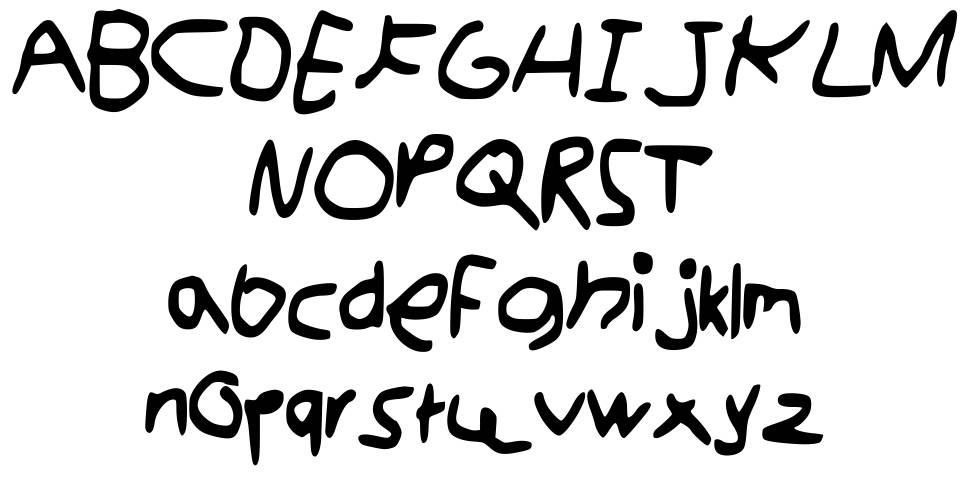 Kidswritting font specimens
