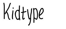 Kidtype 字形