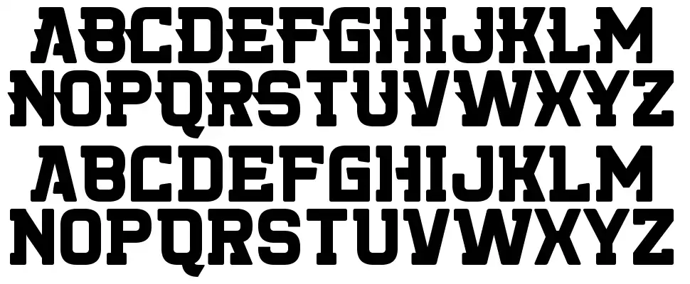 Killer Collegefont specimens