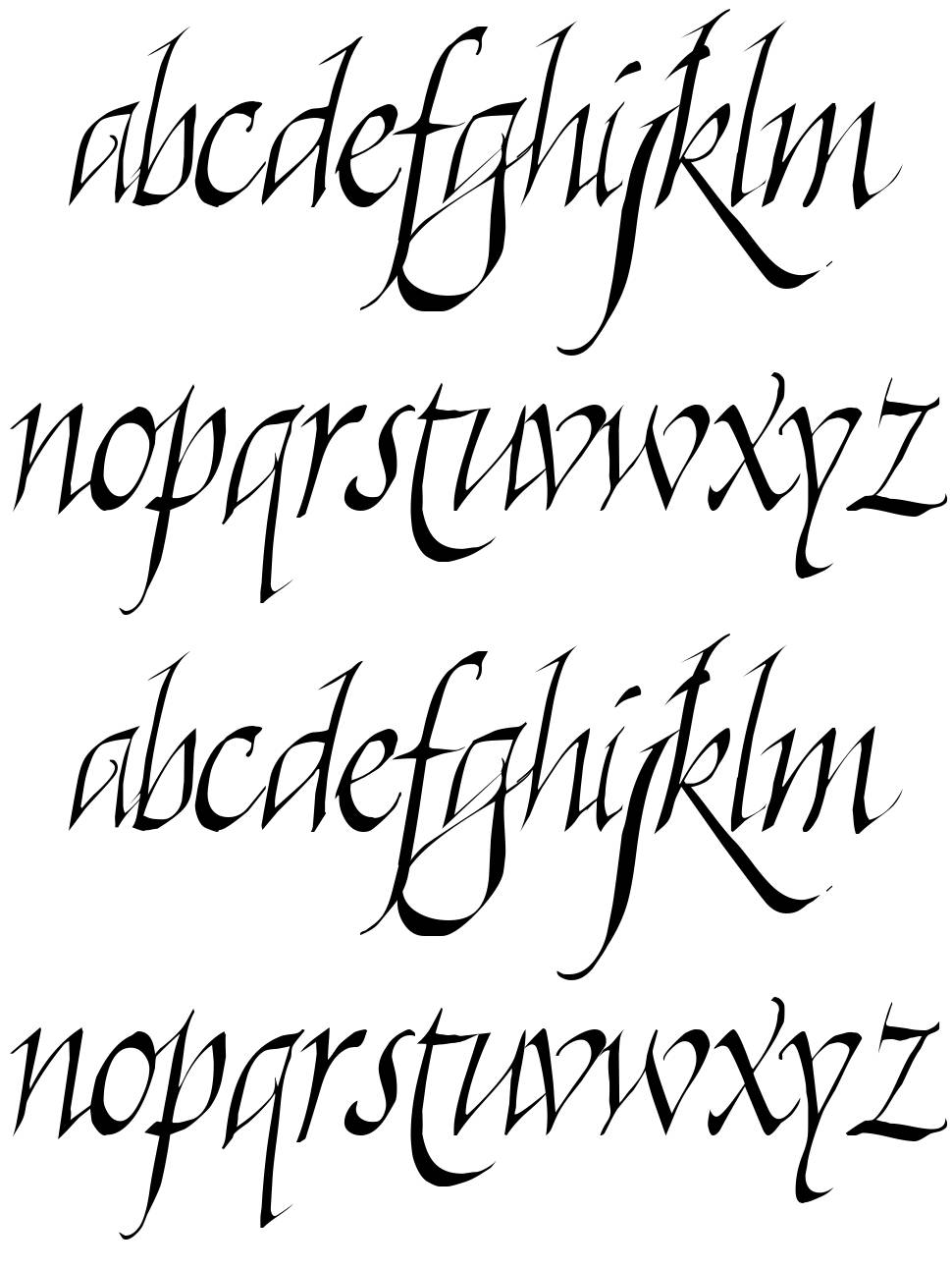 Killigraphy písmo