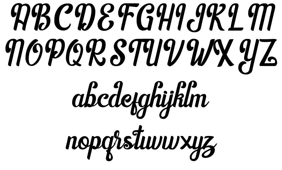 Killyfish font Örnekler