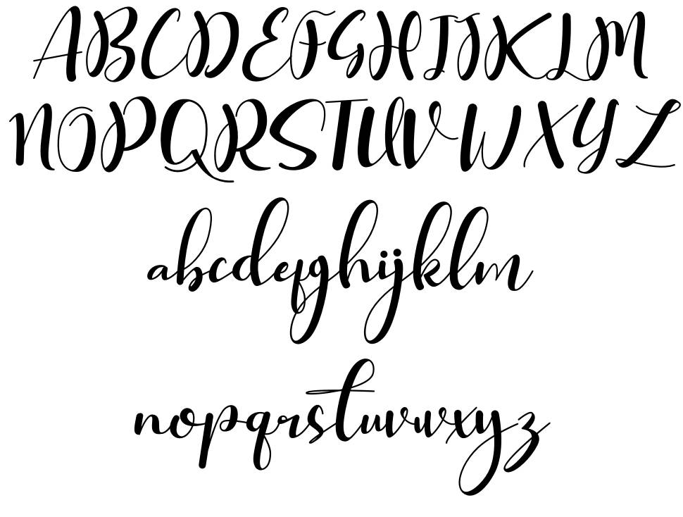 Kimberlly Lovely font specimens