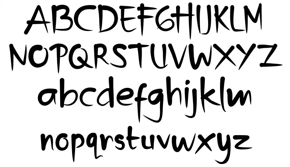 Kin Funnyfont specimens