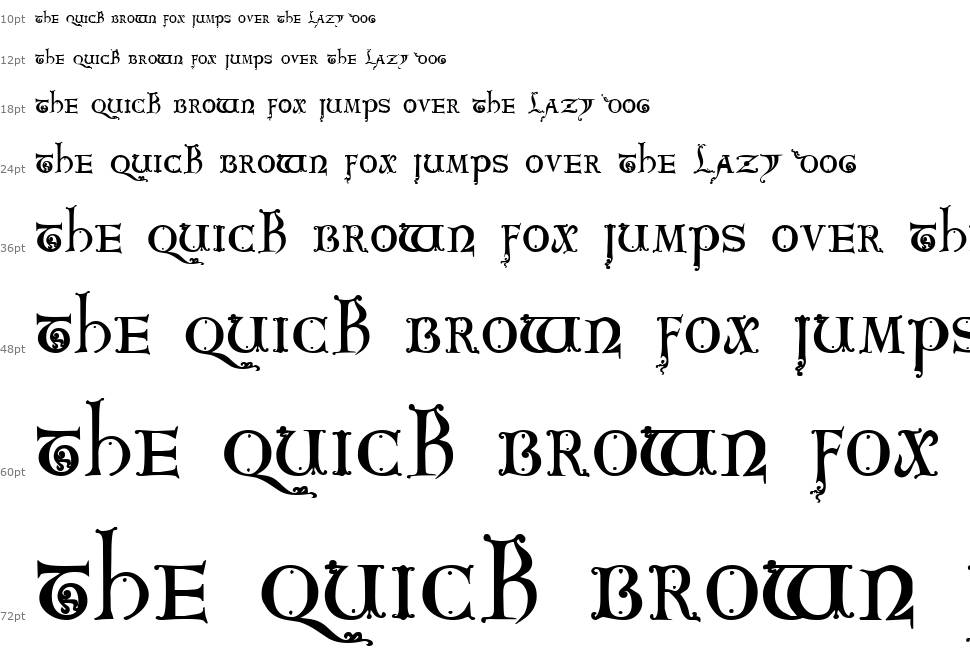 King Arthur font by James Fordyce FontRiver