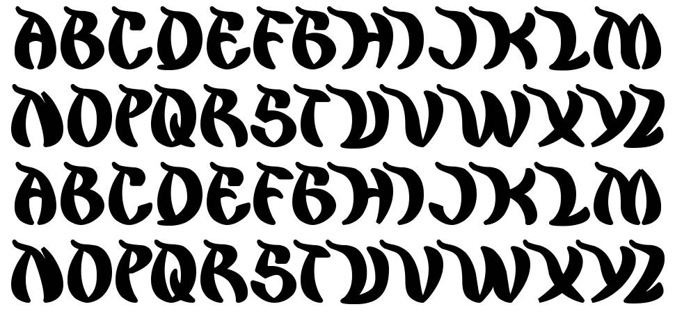 King Cobra font specimens