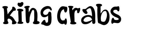 King Crabs font