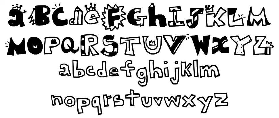 King Education Centerfont specimens