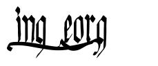 King Georg font