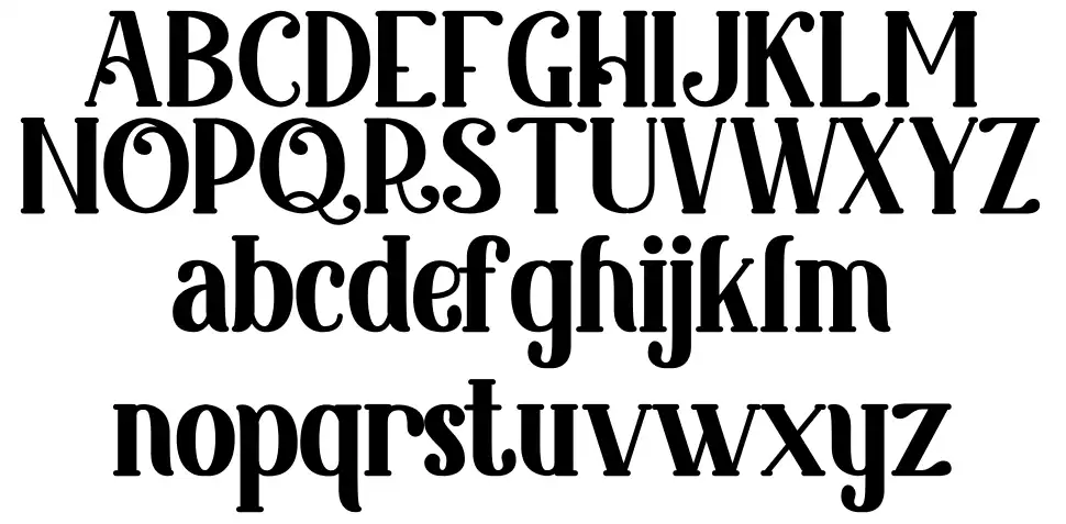 King Lounpera schriftart Vorschau