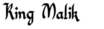 King Malik písmo