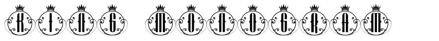 King Monogram font