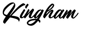 Kingham font
