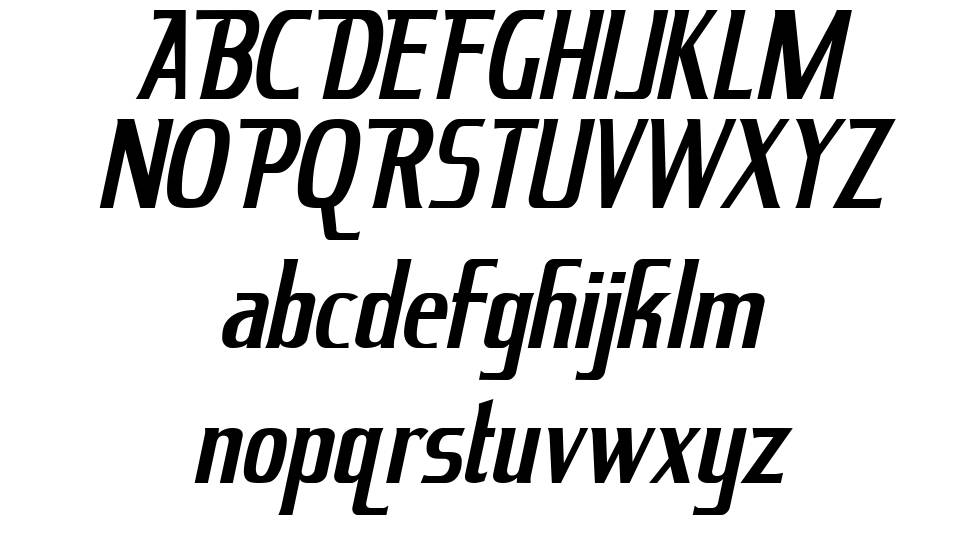 KingRichard-Italic font Örnekler