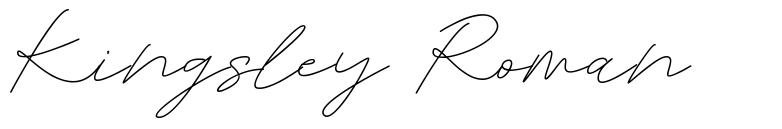 Kingsley Roman шрифт