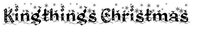 Kingthings Christmas  font